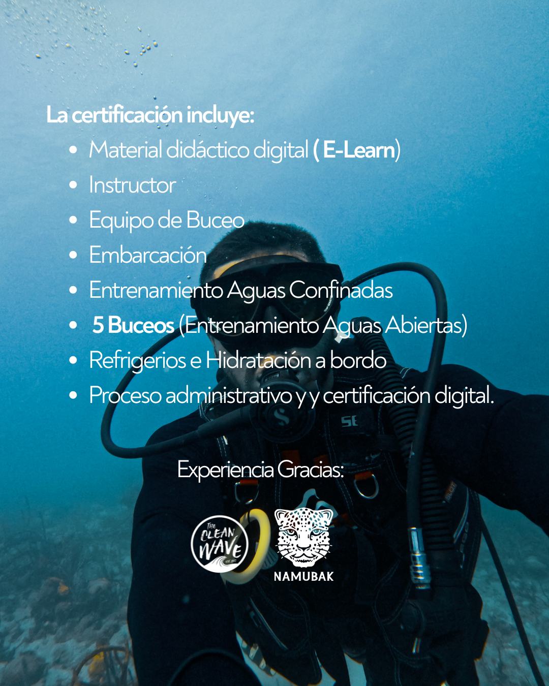 Certificación Open Water
